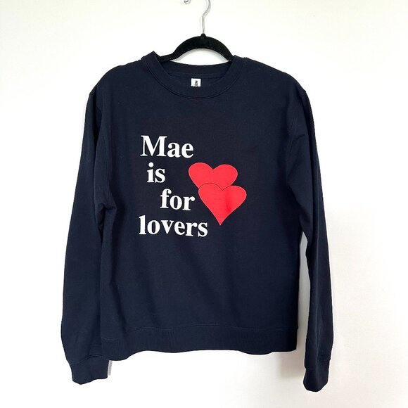 Mae is For Lovers Band Sweatshirt, Size S, Black - Picture 1 of 3